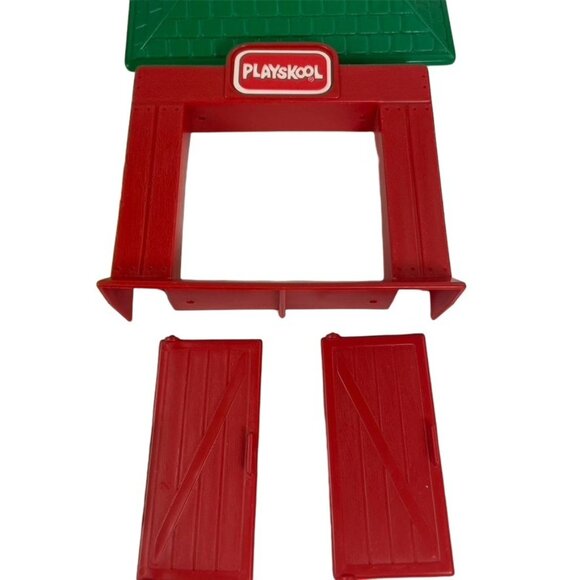 Playskool Vintage Barn Playset Replacement Parts Roofs Doors Flags Ladder Plasti - Picture 3 of 4